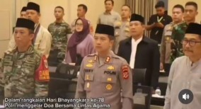 Sambut Hari Bhayangkara ke-78, Polres Sukabumi Gelar Doa Lintas Agama Secara Virtual