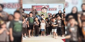Ikuti Program PSA, Kelompok Petualang Cilik Sukabumi Bermain Bersama Polisi