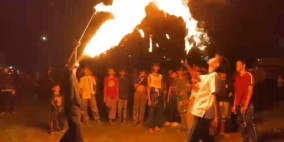 Sambut Tahun Baru Islam 1447 H, Warga Cibadak Sukabumi Gelar Pawai Obor dan Atraksi Sembur Api