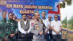 Dukung Asta Cita Presiden RI, Satlantas Polres Sukabumi Laksanakan Program Optimalisasi Lahan Pertanian bagi Komoditas Jagung