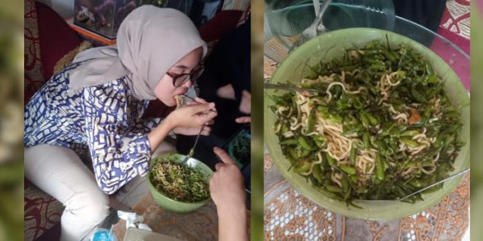 Di Usia Belasan, Perempuan Sukabumi ini Kuat Makan Mie Instant Bercampur 1 Kg Cabai
