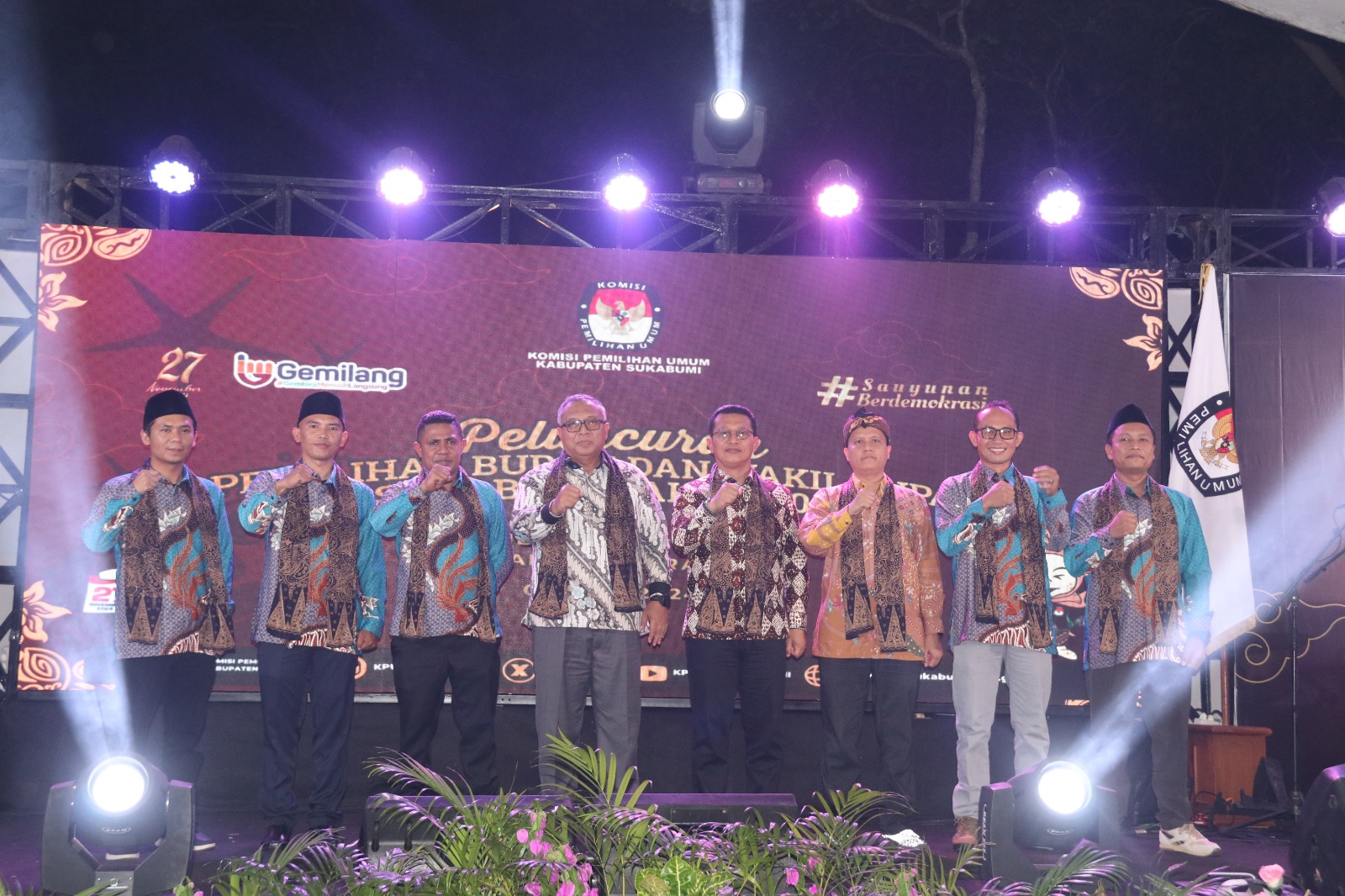 Pilkada Kabupaten Sukabumi 2024 Resmi Diluncurkan, KPU Tetapkan Maskot “Kang Prabu dan Nyi Sumi