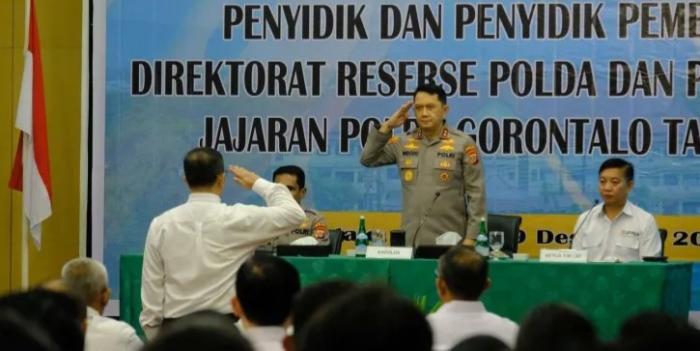 Jabat Dirreskrimsus, Eks Kapolres Sukabumi ini Sertakan 108 Penyidik di Sertifikasi Penyidik Polda Gorontalo