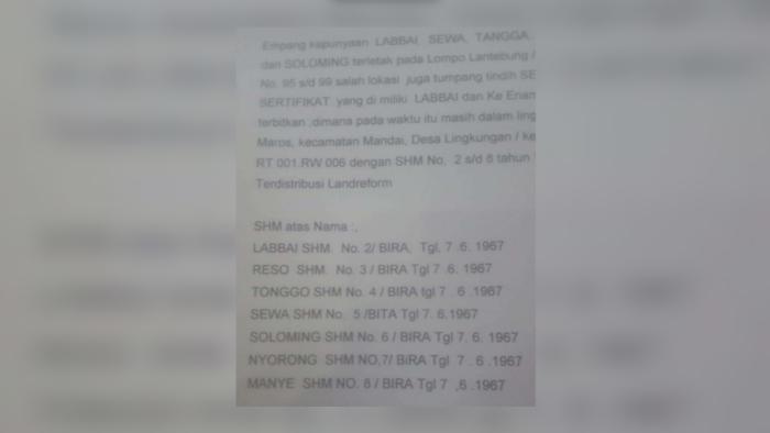 SHM Hilang, Tanah Labbai Diduduki PT Bumi Karsa-Kalla Grup Makassar, Pakar Hukum: “Laporkan ke Ombudsman RI”