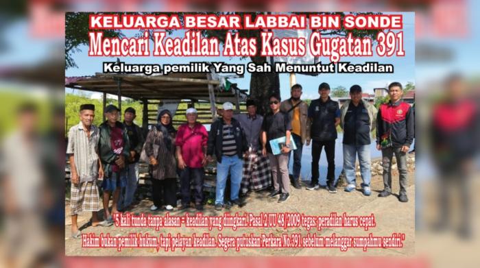 Berang karena Sidang Putusan Gugatan atas PT Bumi Karsa-Kalla Grup Ditunda 4 Kali Hingga 28 Juli 2026, Jubir Ahli Waris Labbai: “Tanggal 28 Nanti Kita Bikin Ramai Pengadilan Negeri Makassar”